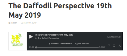 Daffodil Perspective 19th May 2019